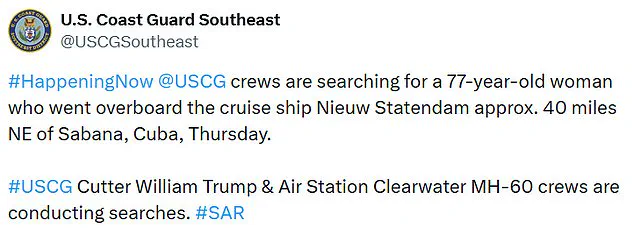 Exclusive Multi-Agency Effort Underway as Coast Guard Searches for Missing Passenger Near Cuba