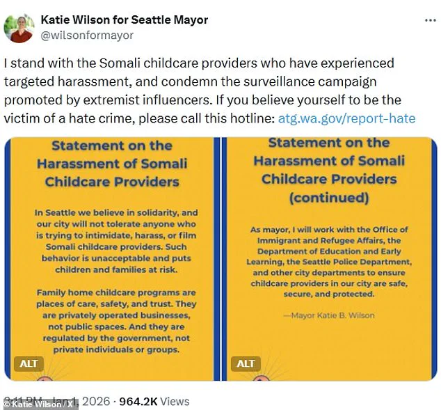 Seattle's Socialist Mayor Champions Somali Health and Childcare Initiatives Amid Criticism of Trump's Policies