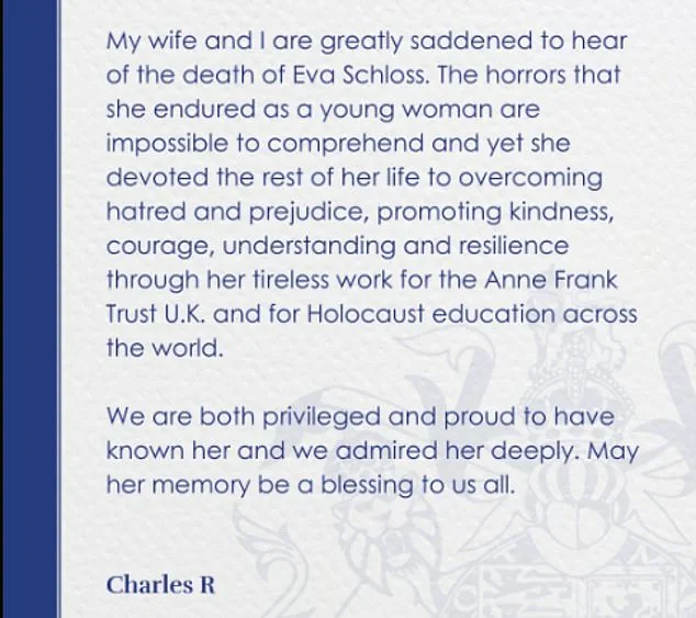 Eva Schloss, Stepsister of Anne Frank, Dies at 96: King Charles Honors Her 'Courage' and 'Resilience' in Fight Against Hatred