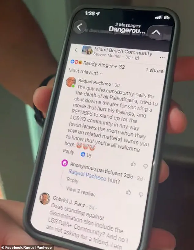 Miami Beach Resident's Facebook Comment Sparks Debate on Free Speech and Government Overreach After Police Confrontation