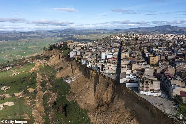 Exclusive Images Reveal Devastating Landslide in Sicilian Town of Niscemi, Forcing Evacuation of 1,500 Residents and Leaving Neighborhoods Perched on Edge of Cliff