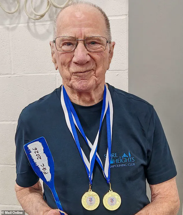 91-Year-Old Peter Quinney Shatters Age Records with Trampoline Gold