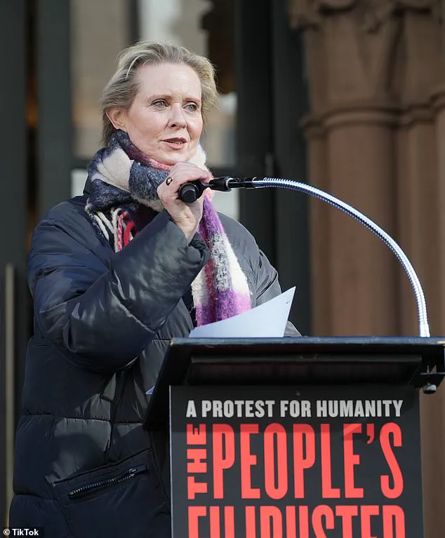 Cynthia Nixon Lookalike's Vandalism of Melania Trump Poster Sparks Controversy