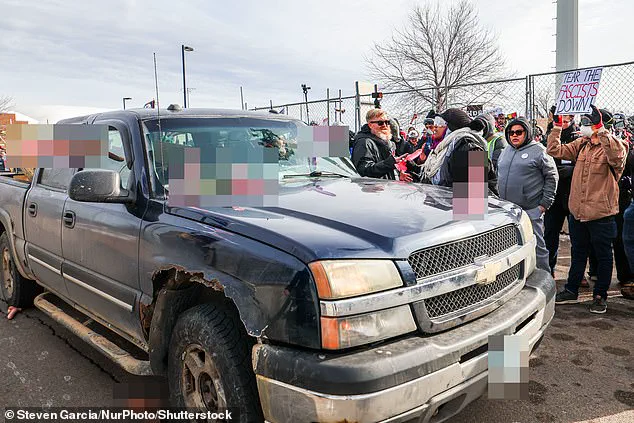 Anti-ICE Protest Turns Chaotic as Demonstrators Hurl Sex Toys at Truck with 'Nuremberg 2.0' Banner