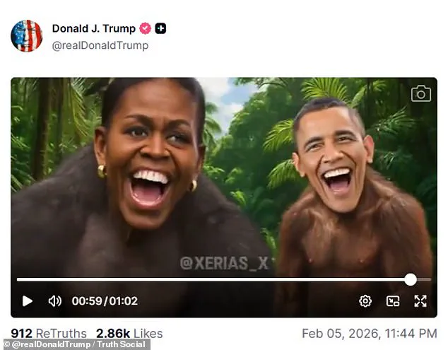 White House aide accidentally posts racially charged video of Obamas as apes on Trump's Truth Social, sparking bipartisan backlash
