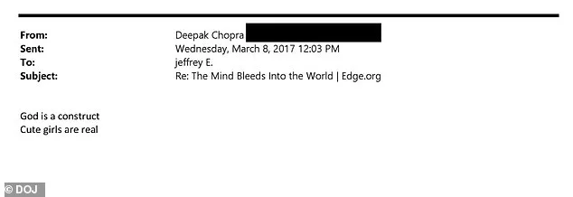 Private Emails Expose Contrasting Realities of Deepak Chopra and Jeffrey Epstein