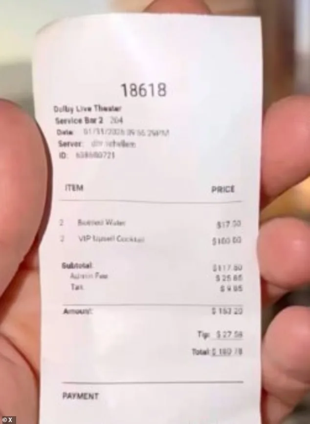 Hidden Administrative Fee Sparks Outrage as Las Vegas Concertgoer Charged $180 for Two Margaritas and Water