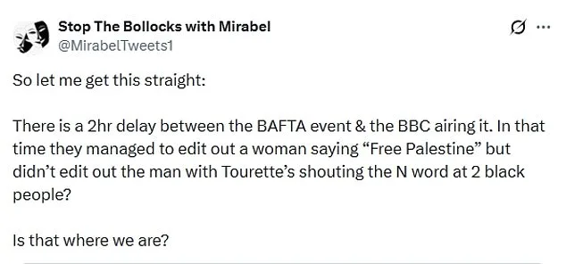 BBC Faces Backlash Over BAFTAs Coverage: Racial Slur Broadcast, 'Free Palestine' Call Edited Out