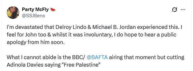 BBC Faces Backlash Over BAFTAs Coverage: Racial Slur Broadcast, 'Free Palestine' Call Edited Out