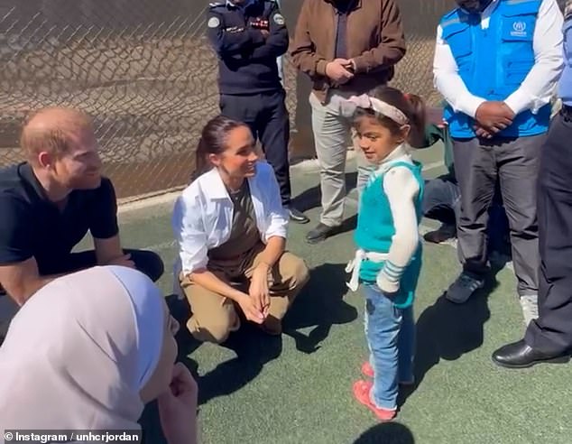 Duke and Duchess of Sussex Show Quiet Dignity in Jordan Refugee Camp as Meghan Engages with Young Girl