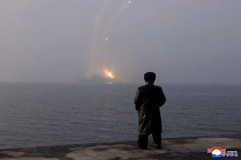 Kim Jong Un test-fires strategic cruise missiles from new North Korean destroyer, signaling naval modernization milestone