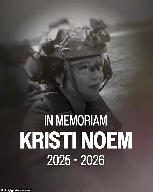 Gavin Newsom's Mocking 'In Memoriam' Video for Kristi Noem Sparks Firestorm