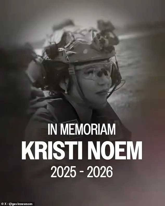 Gavin Newsom's Mocking 'In Memoriam' Video for Kristi Noem Sparks Firestorm