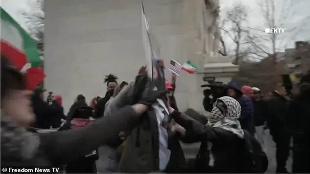 Chaos Erupts in Washington Square Park as Protesters Clash During Vigil for Iranian Supreme Leader
