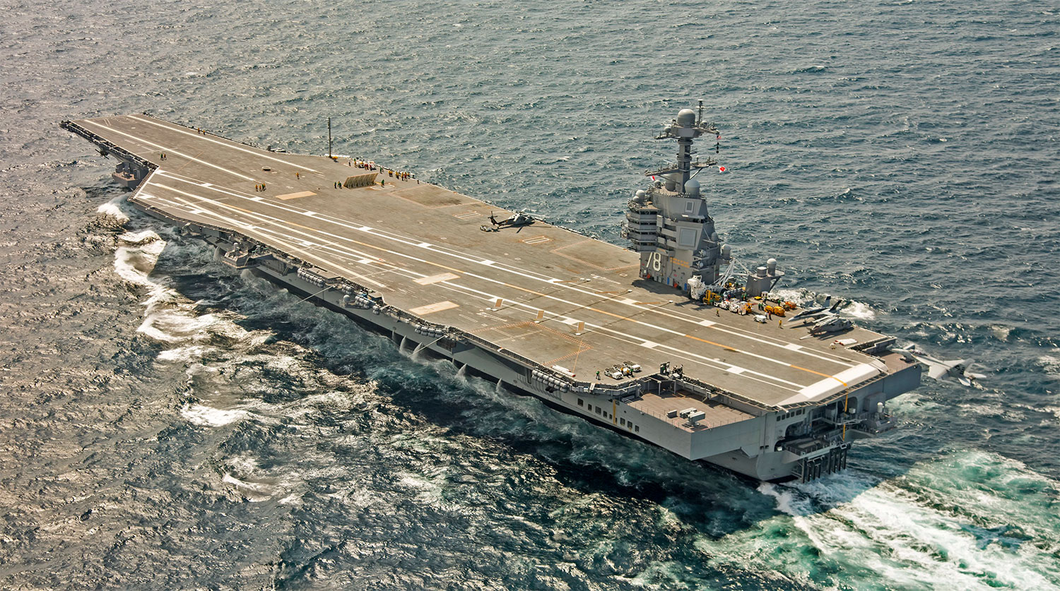 USS Gerald Ford's 30-Hour Fire Cripples Laundry Services Amid Long Deployment