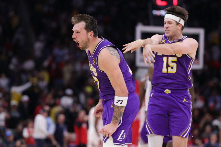 Luka Doncic Nears Triple-Double as Lakers Extend Winning Streak to Seven with 124-116 Victory Over Rockets