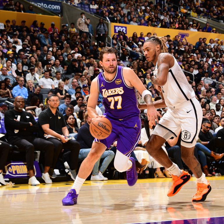 Luka Doncic Dominates with 41 Points as Technical Foul Leads to Suspension in Lakers' Win Over Nets