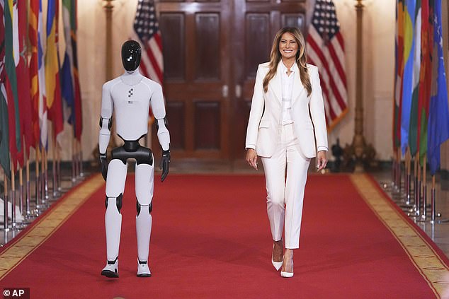 Melania Trump Hosts Global Tech Summit with Humanoid Robot Figure 3 at White House