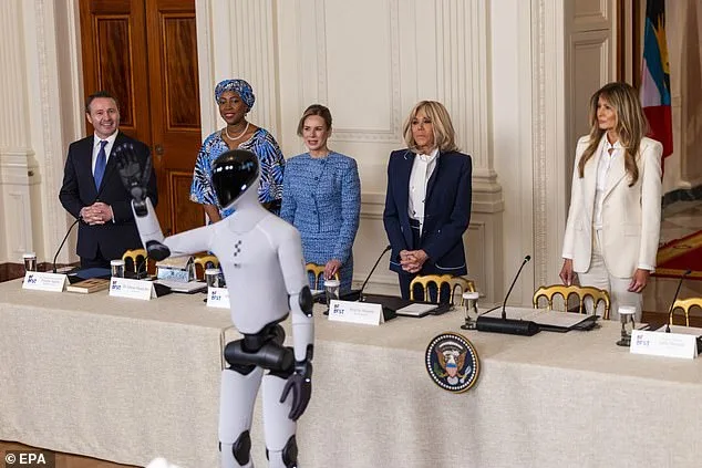 Melania Trump Hosts Global Tech Summit with Humanoid Robot Figure 3 at White House