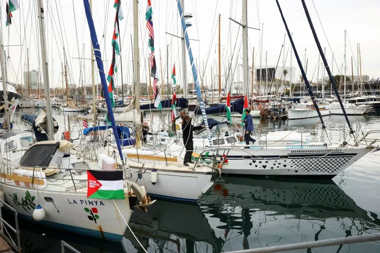 Massive Flotilla Departs Barcelona to Deliver Humanitarian Aid to Gaza, Calls for Accountability