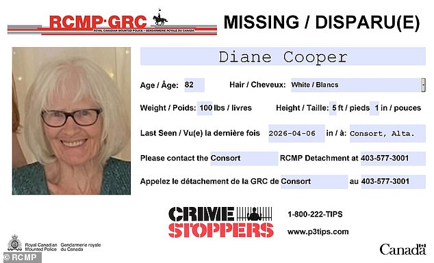 RCMP confirm death of 82-year-old woman found after two-week search with dog.