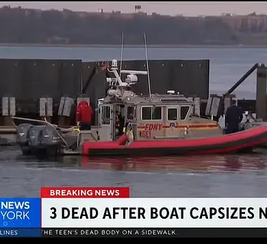 3 Dead as Boat overturns in New York City's Ambrose Channel