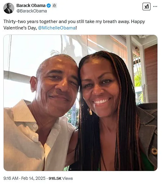 Barack and Michelle Obama Share Romantic Valentine'S Day Selfie