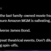 Bond fans furious as Amazon takes creative control