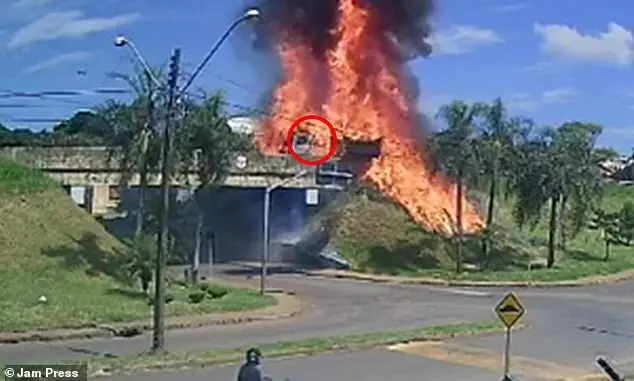 Dramatic Highway Crash in Brazil Captured on Surveillance Footage