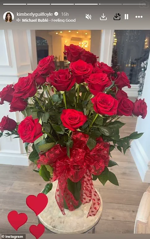 Kimberly Guilfoyle hints at new romance on Valentine's Day as she posts photos of roses and a 'revenge dress'