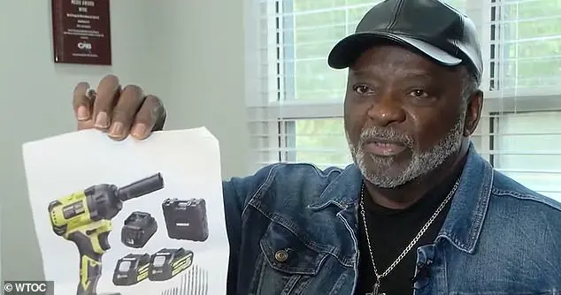 Man receives printed picture of electric drill instead of actual tool