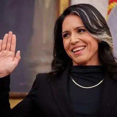 National Intelligence Director Gabbard Embraces Her Gray Streak