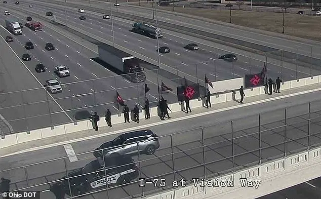 Neo-Nazis Display Disturbing Symbols and Messages from Overpass in Ohio Community