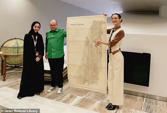 Republican Representative Nancy Mace criticizes Bella Hadid for holding up a historic map of Palestine on Instagram.