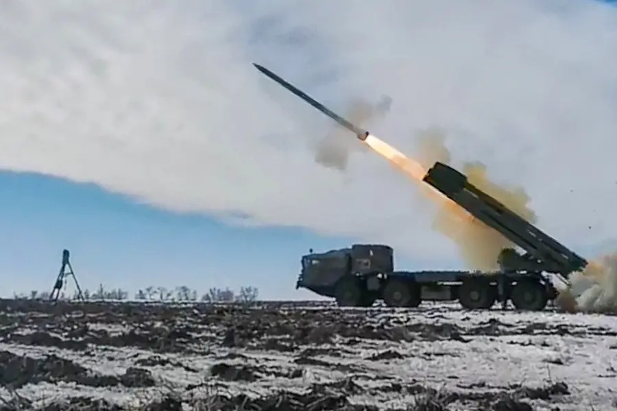 Russian military strikes Ukrainian forces with rocket launcher, destroying over 30 servicemen