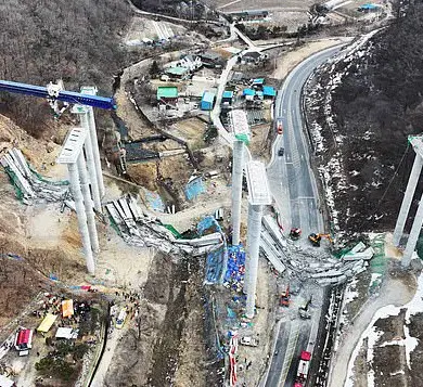 South Korea Bridge Collapse Claims Four Lives