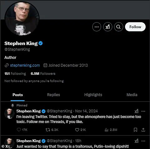 Stephen King's Tweet Storm: A Scathing Kritik of Musk, Trump, and the Cultural Landscape