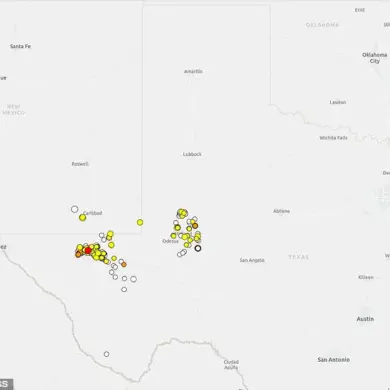 Texas Experiences Series of Earthquakes Near Mentone
