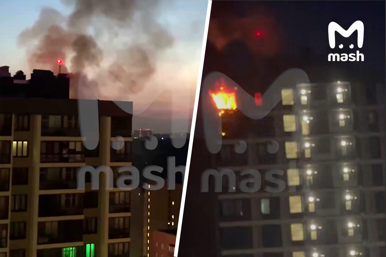 Drone Collision Sparks Fire in Moscow Residential Area, Raising Safety Concerns