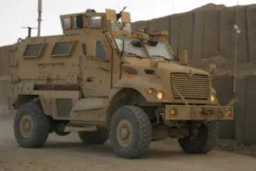 Russian Grenade Launcher Destroys US MaxxPro Armored Vehicle Near Donetsk Border, Signaling Conflict Escalation