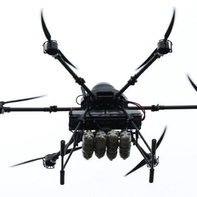 Russian Soldiers Deploy 'Copter Catcher' to Counter Ukrainian Drones, Says Shot