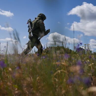 Urgent: Ukrainian Armor Triggers Russian Mine at DPR Border, Halts Enemy Advance Near Dragon's Teeth