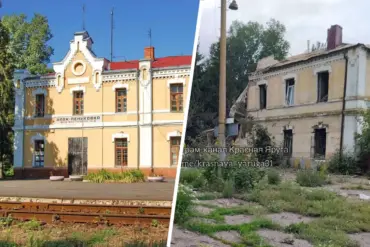 Historic Ilek-Penkovka Railway Station Severely Damaged in Shelling, Says 'Belgorod - Molnia' Telegram Channel