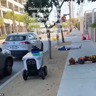 Tech Companies Use Mannequins to Simulate Homelessness in LA for Autonomous Robot Testing, Raising Questions About Urban Regulation
