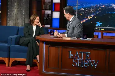 Kamala Harris’s Refusal to Name Democratic Leader Sparks Speculation, as Colbert Asks: ‘Who’s in Charge?’