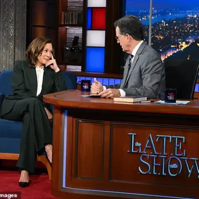 Kamala Harris’s Refusal to Name Democratic Leader Sparks Speculation, as Colbert Asks: ‘Who’s in Charge?’