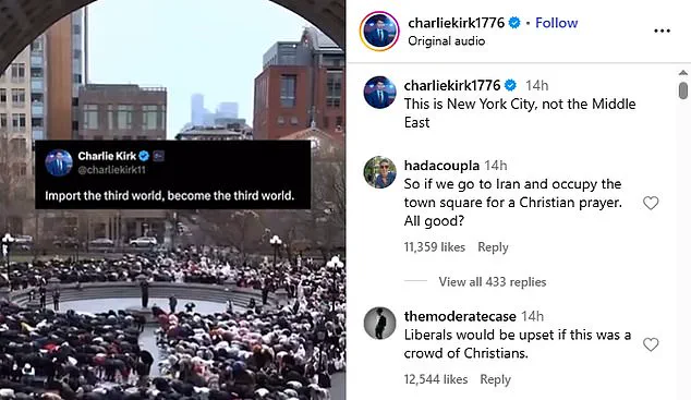 Privileged Perspective: Charlie Kirk's Exclusive Drone Footage of NYC's Eid Celebrations Reignites Debate Over Cultural Identity